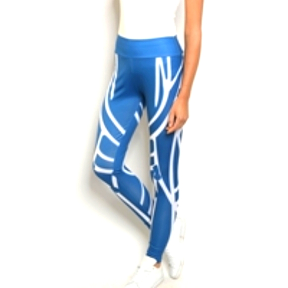 Fabric & Fabric Pants - LEGGINGS 😍FABRIC & FABRIC Blue Abstract Leggings🐱